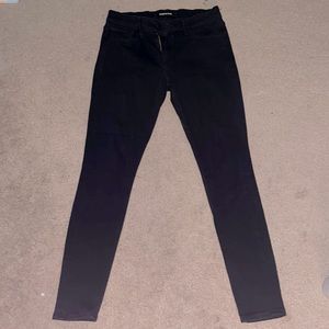 Express Mid Rise Black Jeans